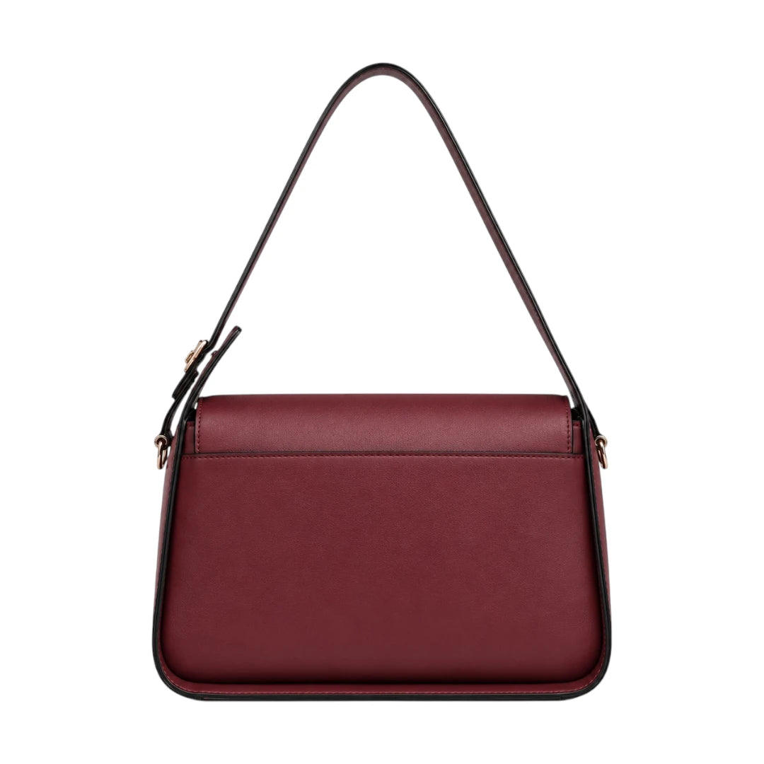 Vezora Maroon Faux leather Women’s Shoulder Bag