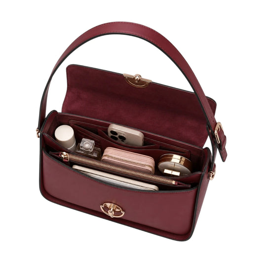 Vezora Maroon Faux leather Women’s Shoulder Bag