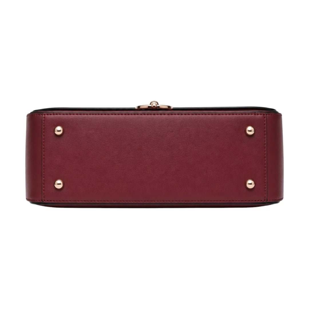 Vezora Maroon Faux leather Women’s Shoulder Bag