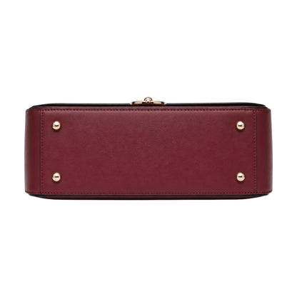 Vezora Maroon Faux leather Women’s Shoulder Bag