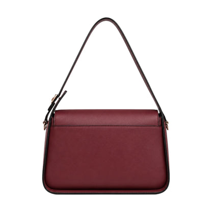 Vezora Maroon Faux leather Women’s Shoulder Bag
