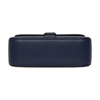 Vezora Navy Chain Women’s Shoulder Bag