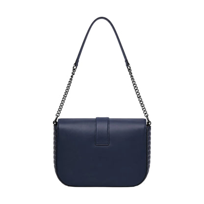 Vezora Navy Chain Women’s Shoulder Bag