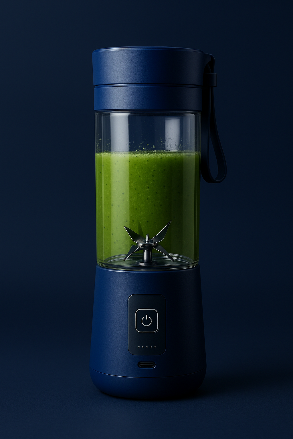 Portable USB Rechargeable Blender – Smoothie & Juice Maker (6 Blades)